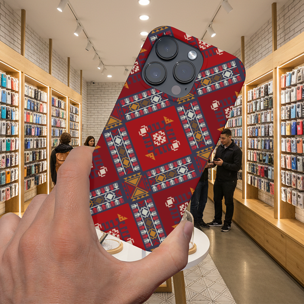 Traditional Kilim Pattern Motif iPhone 16 Pro and Pro Max Case