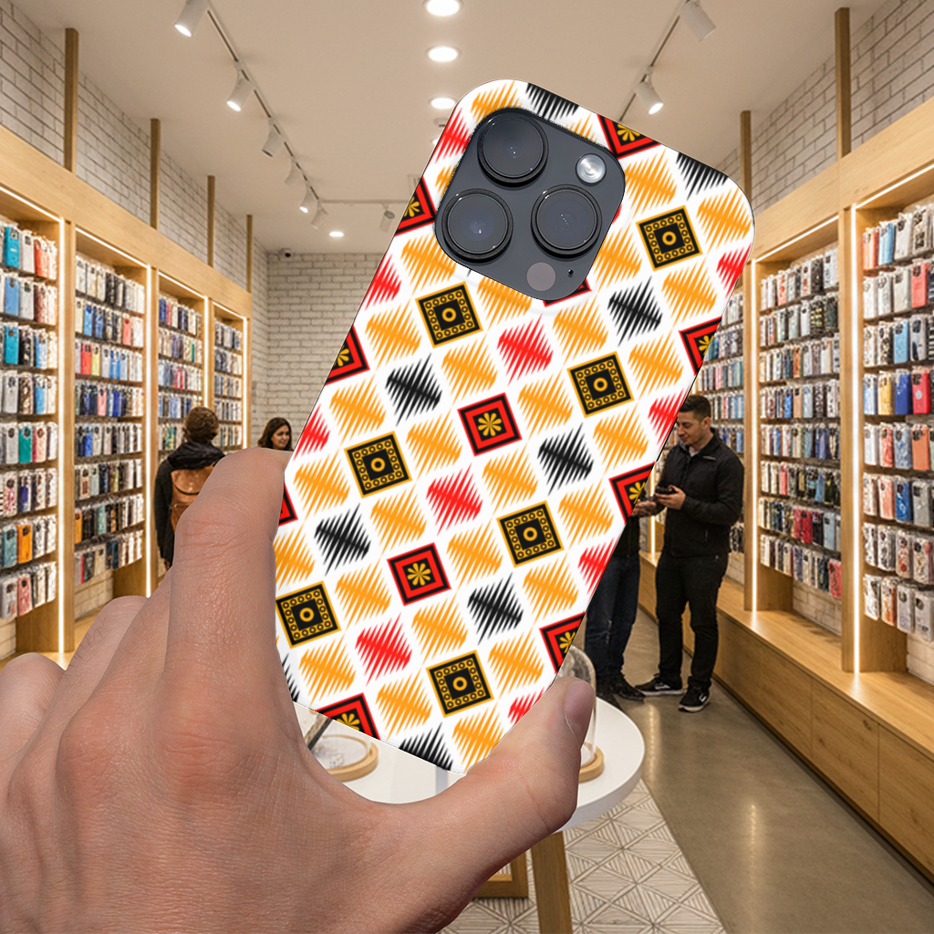 Vibrant Ethnic Geometric Motif iPhone 16 Pro and Pro Max Case