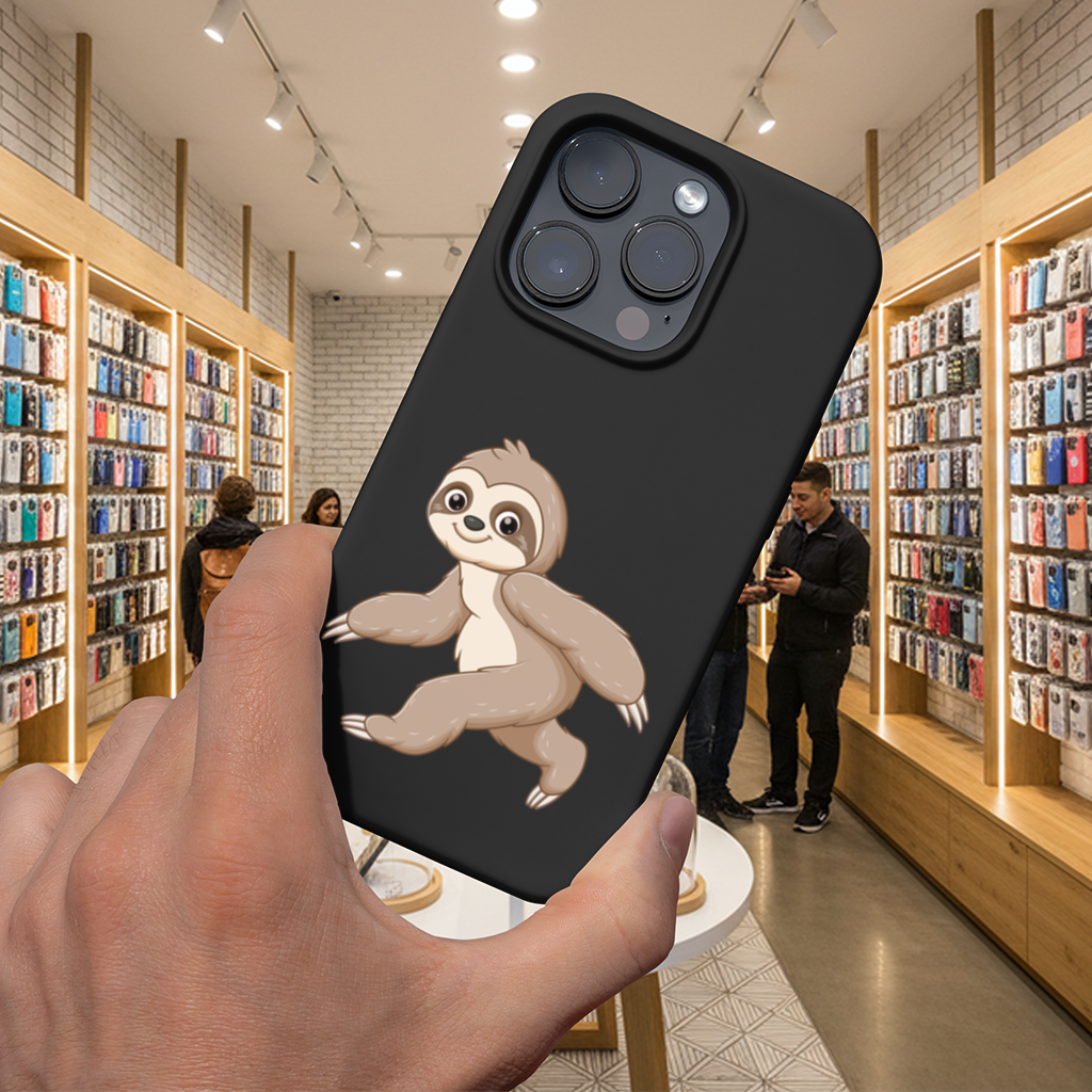Cute Joyful Walking Sloth iPhone 16 Pro and Pro Max Case