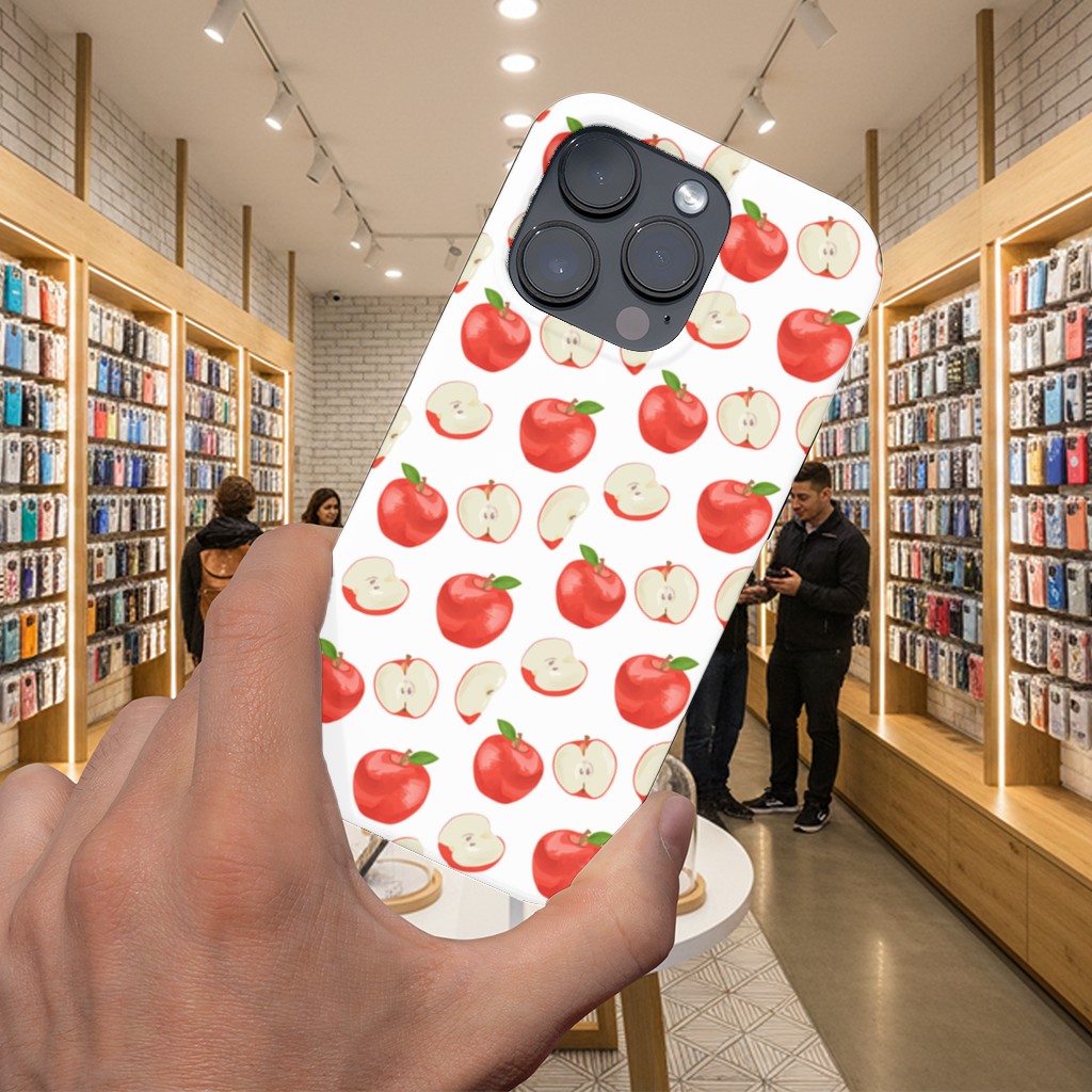 Red Apple Slices iPhone 16 Pro and Pro Max Case