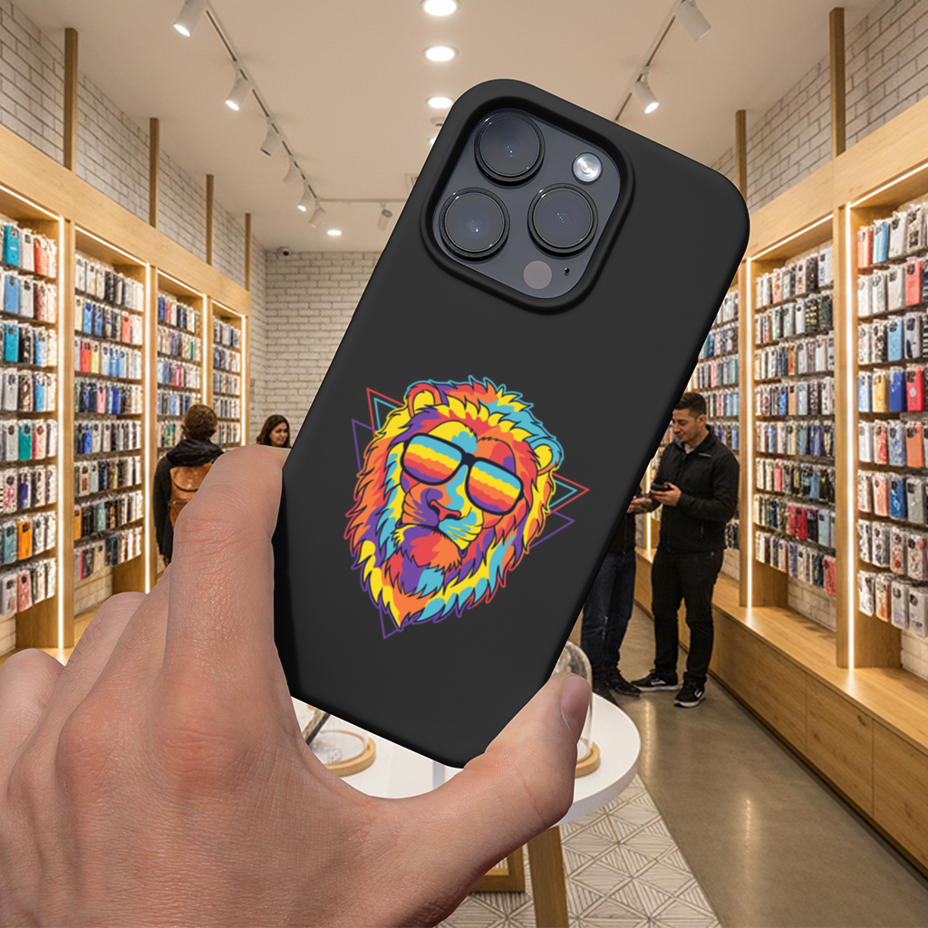 Colorful Retro Sunglasses Lion iPhone 16 Pro and Pro Max Case