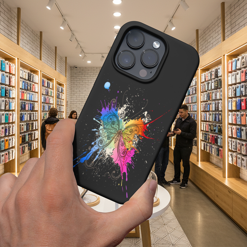 Colorful Watercolor Butterfly iPhone 16 Pro and Pro Max Case