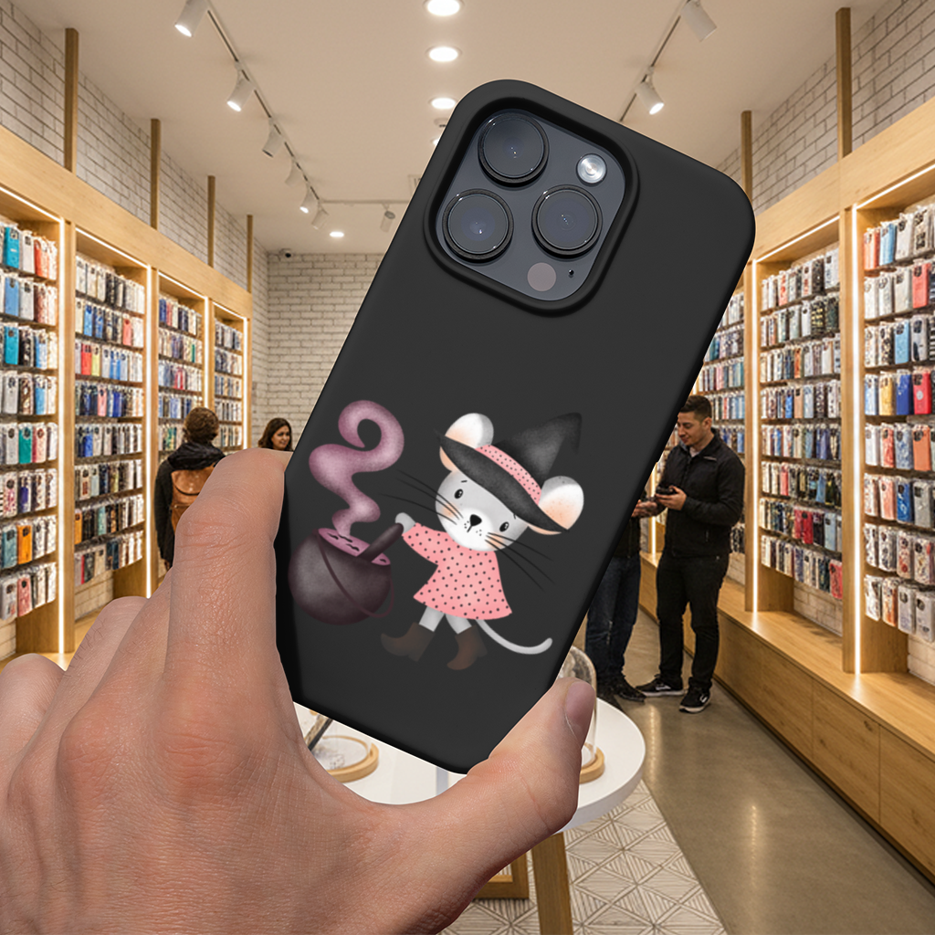 Witch Mouse with Cauldron iPhone 16 Pro and Pro Max Case