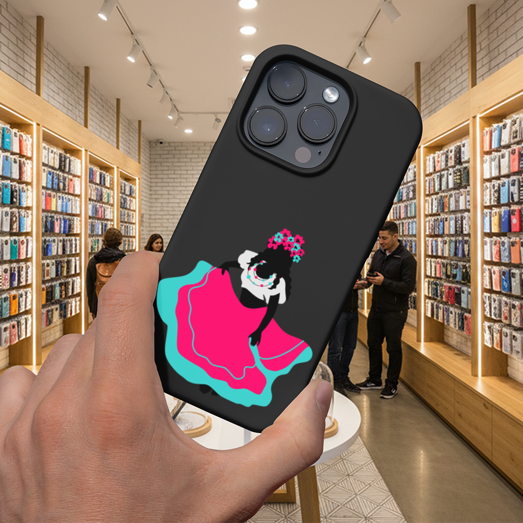 Mexican Folklorico Dancer Silhouette iPhone 16 Pro and Pro Max Case