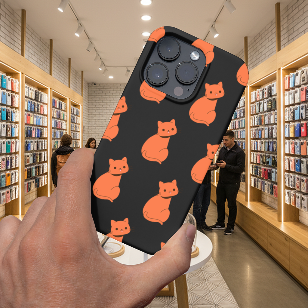 Kawaii Orange Cat Blep iPhone 16 Pro and Pro Max Case