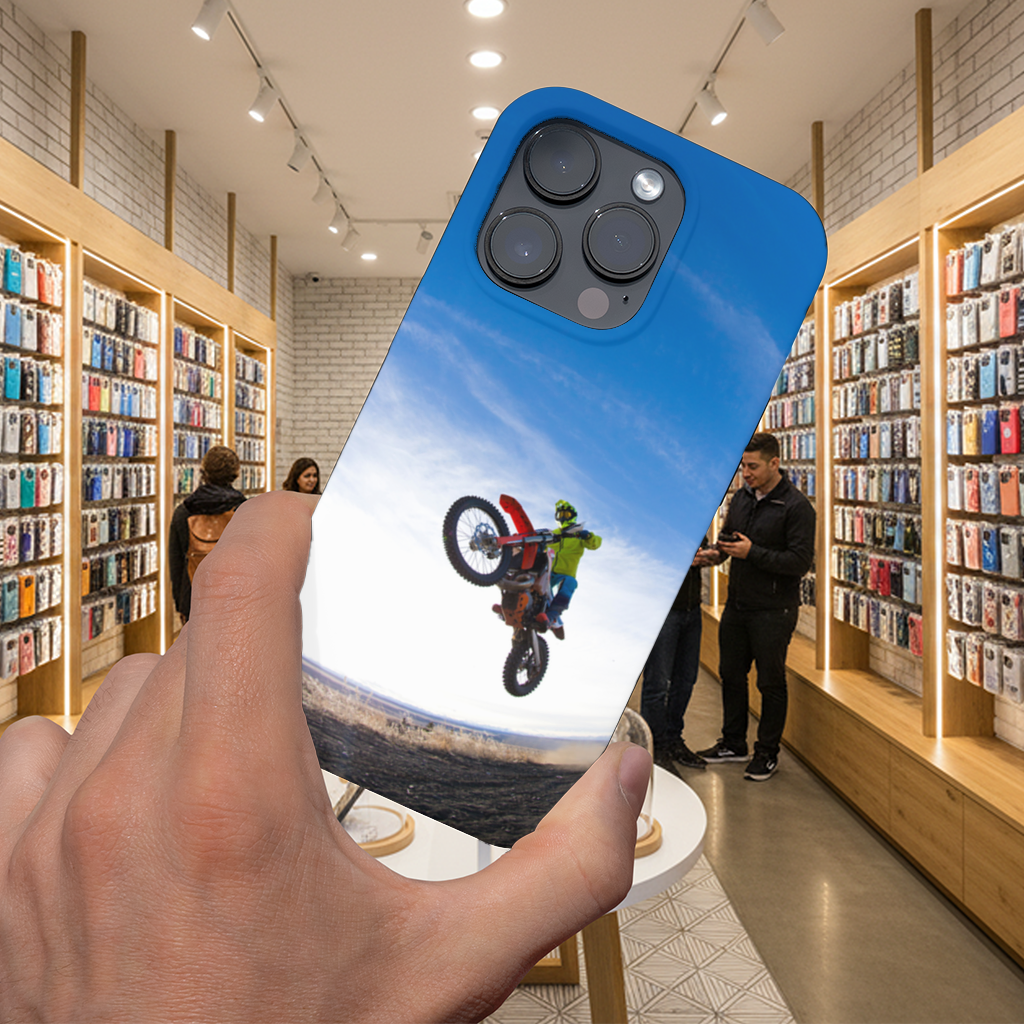 Motocross Mid Air Jump iPhone 16 Pro and Pro Max Case