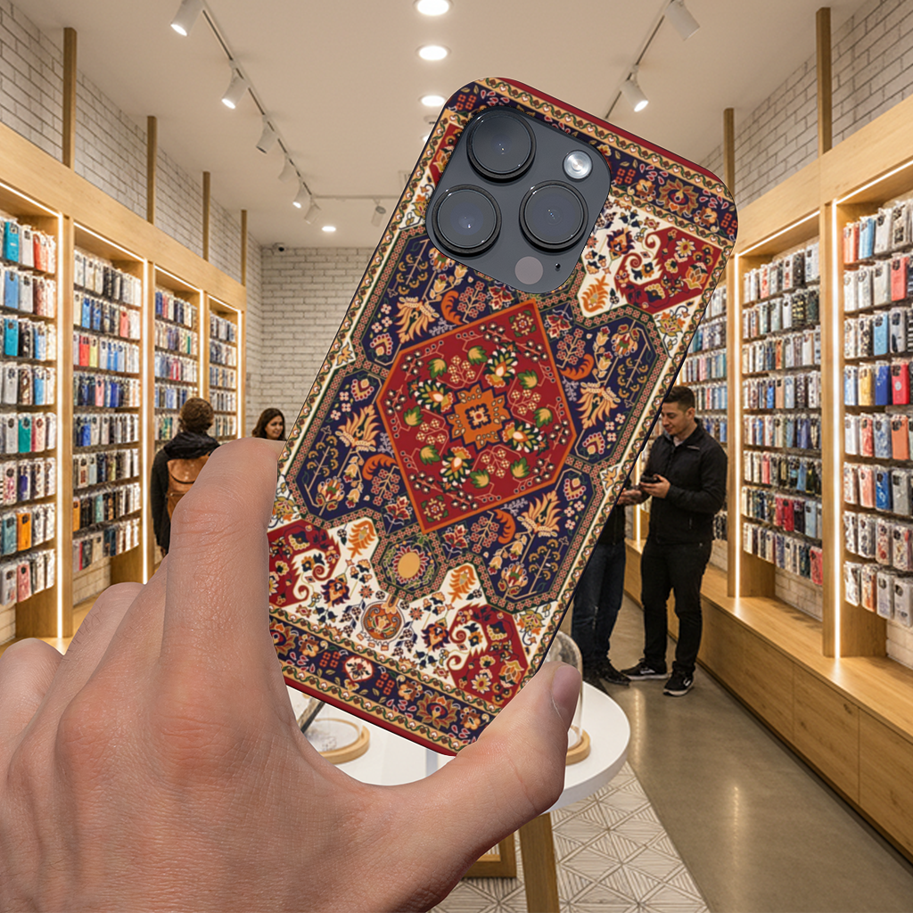 Antique Ethnic Tribal Floral iPhone 16 Pro and Pro Max Case