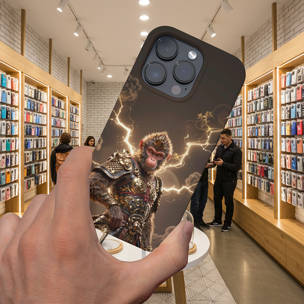 Golden Armored Monkey Warrior iPhone 16 Pro and Pro Max Case