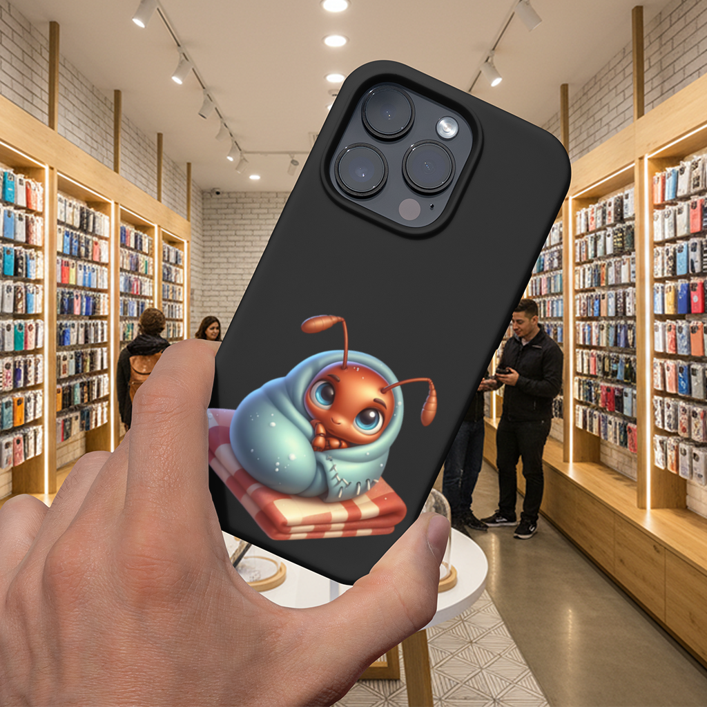 Kawaii Baby Ant Wrapped in Blanket iPhone 16 Pro and Pro Max Case