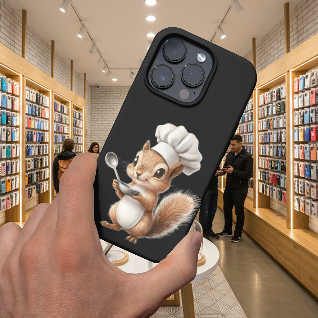 Whimsical Little Chef Squirrel iPhone 16 Pro and Pro Max Case