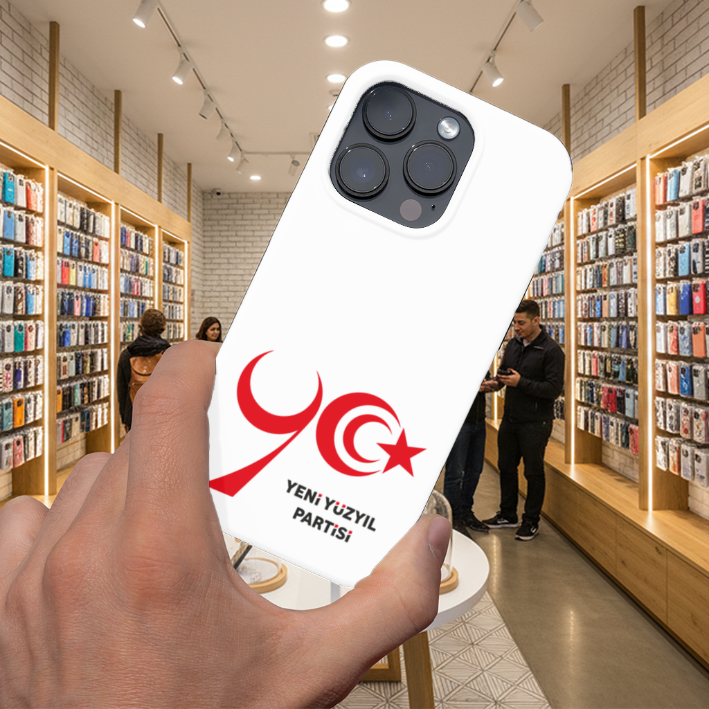 The Yeni Yüzyıl Party Logo on a White Background iPhone 16 Pro and Pro Max Case