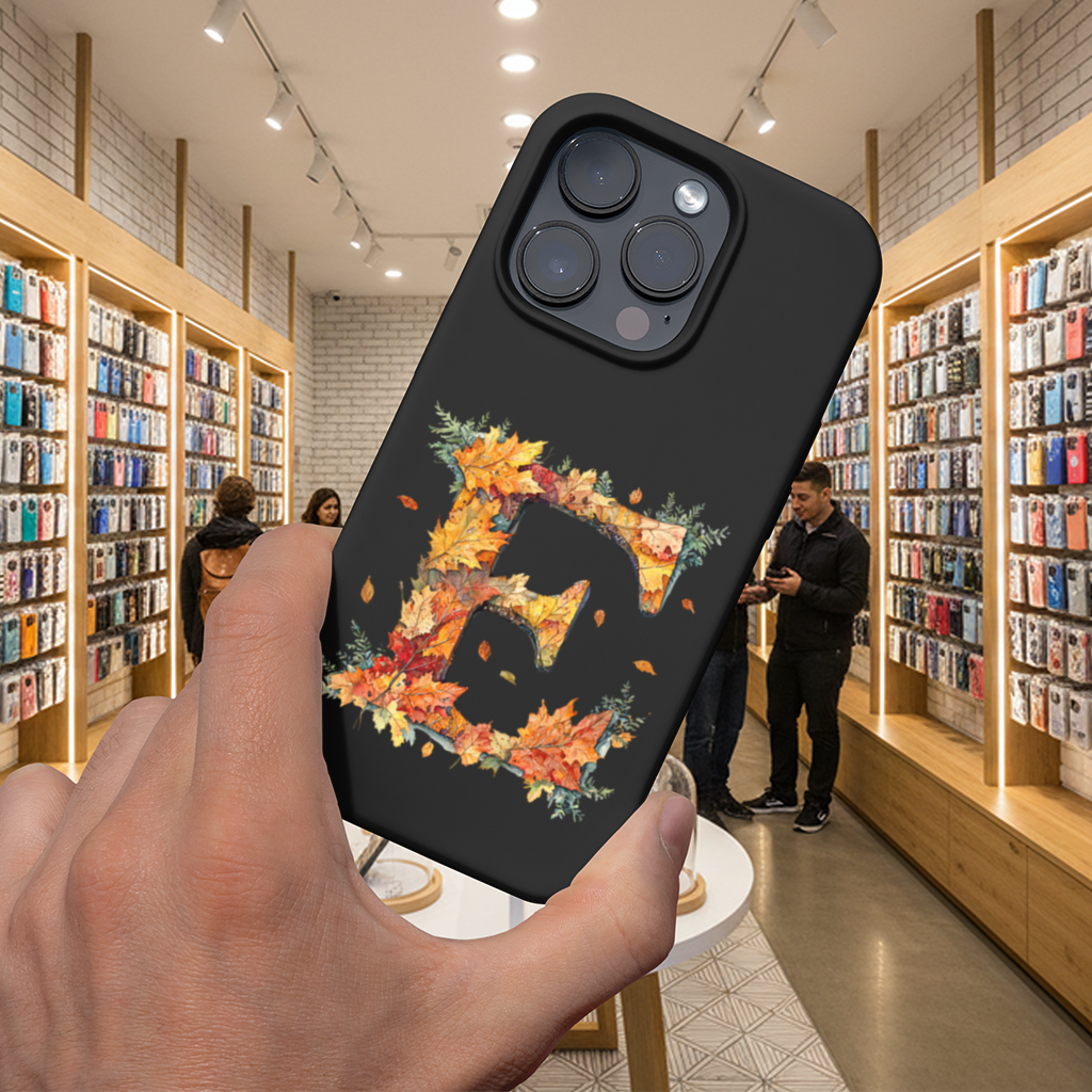 Autumn Maple Leaf Letter E iPhone 16 Pro and Pro Max Case