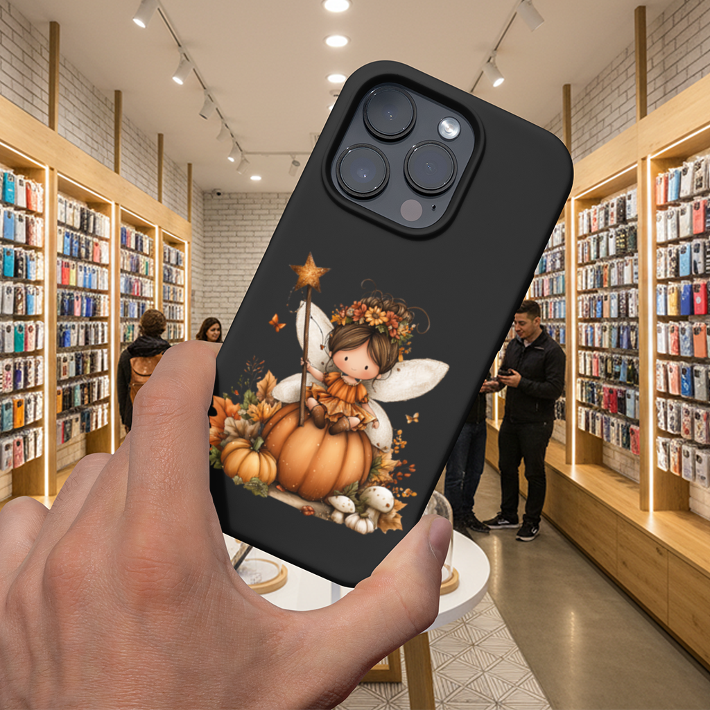 Whimsical Autumn Pumpkin Fairy iPhone 16 Pro and Pro Max Case