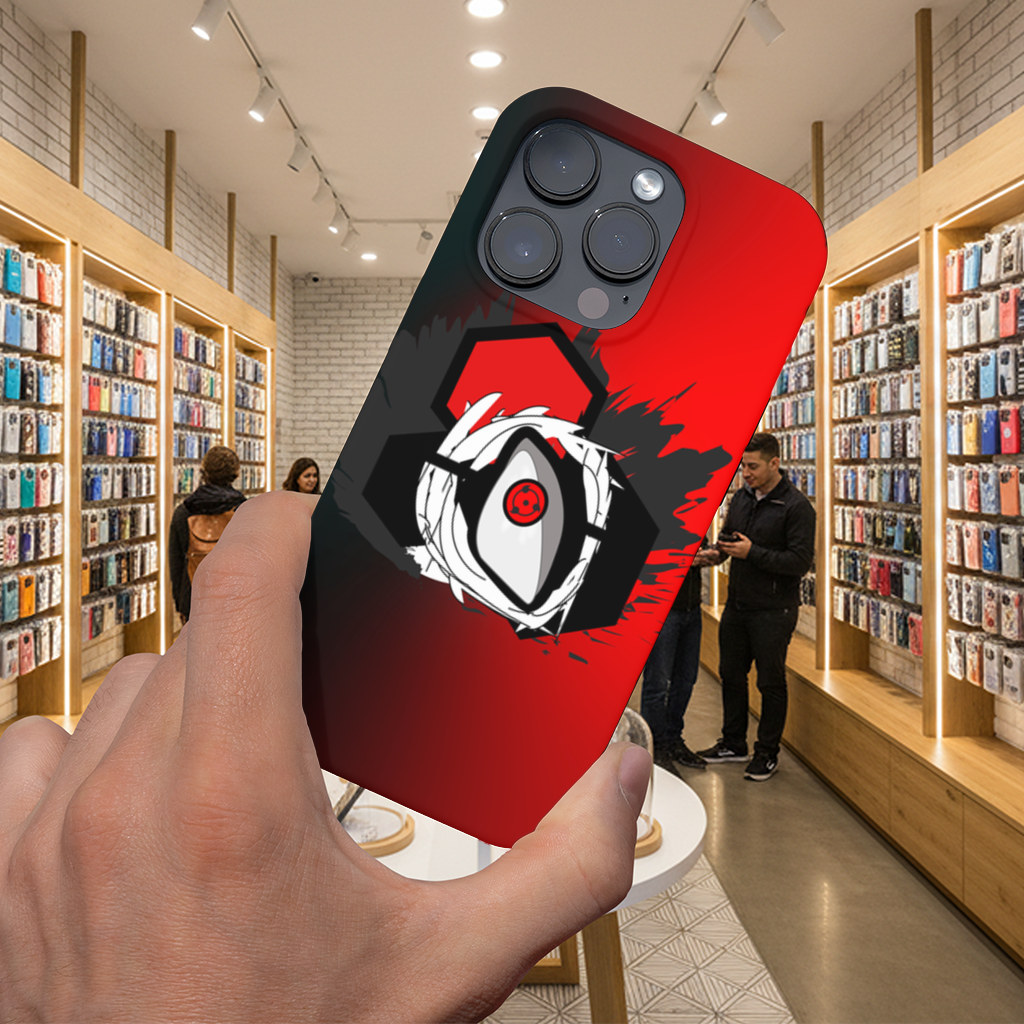 Mistik Kırmızı Göz Hegzagon iPhone 16 Pro ve Pro Max Kılıfı