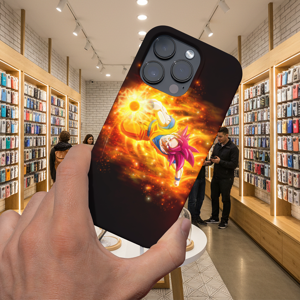 Fiery Pink Hair Warrior iPhone 16 Pro and Pro Max Case