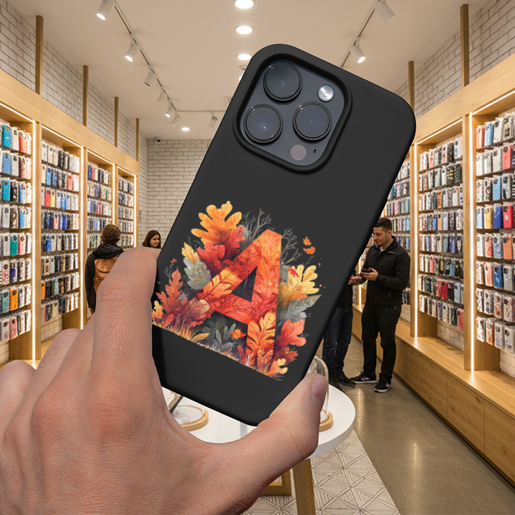 Sonbahar Yapraklı A Harfi iPhone 16 Pro ve Pro Max Kılıfı
