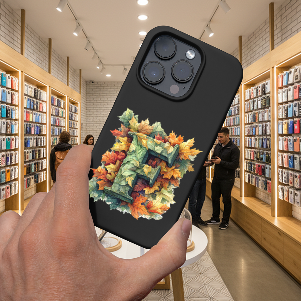 Sonbahar Yapraklı F Harfi iPhone 16 Pro ve Pro Max Kılıfı