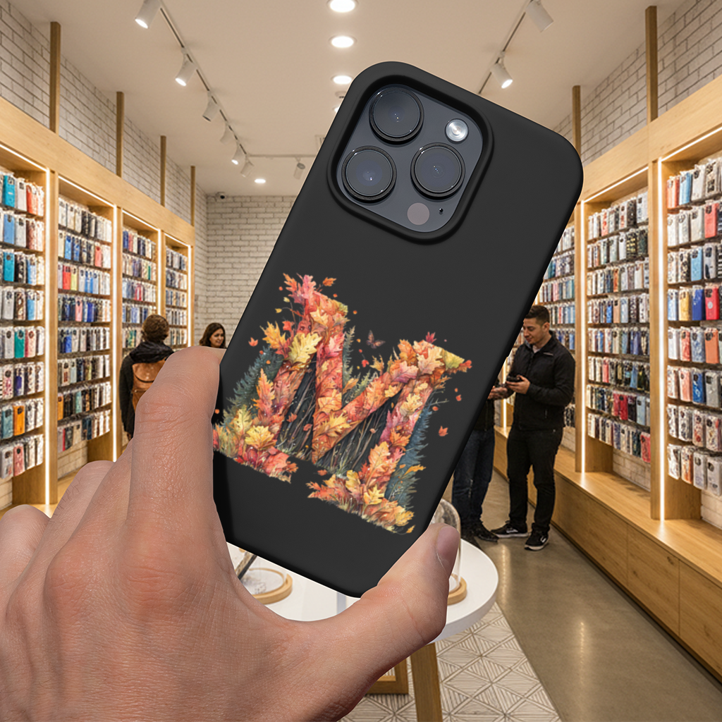 Sonbahar Yapraklı M Harfi iPhone 16 Pro ve Pro Max Kılıfı