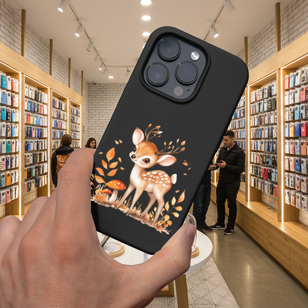 Whimsical Autumn Woodland Fawn 