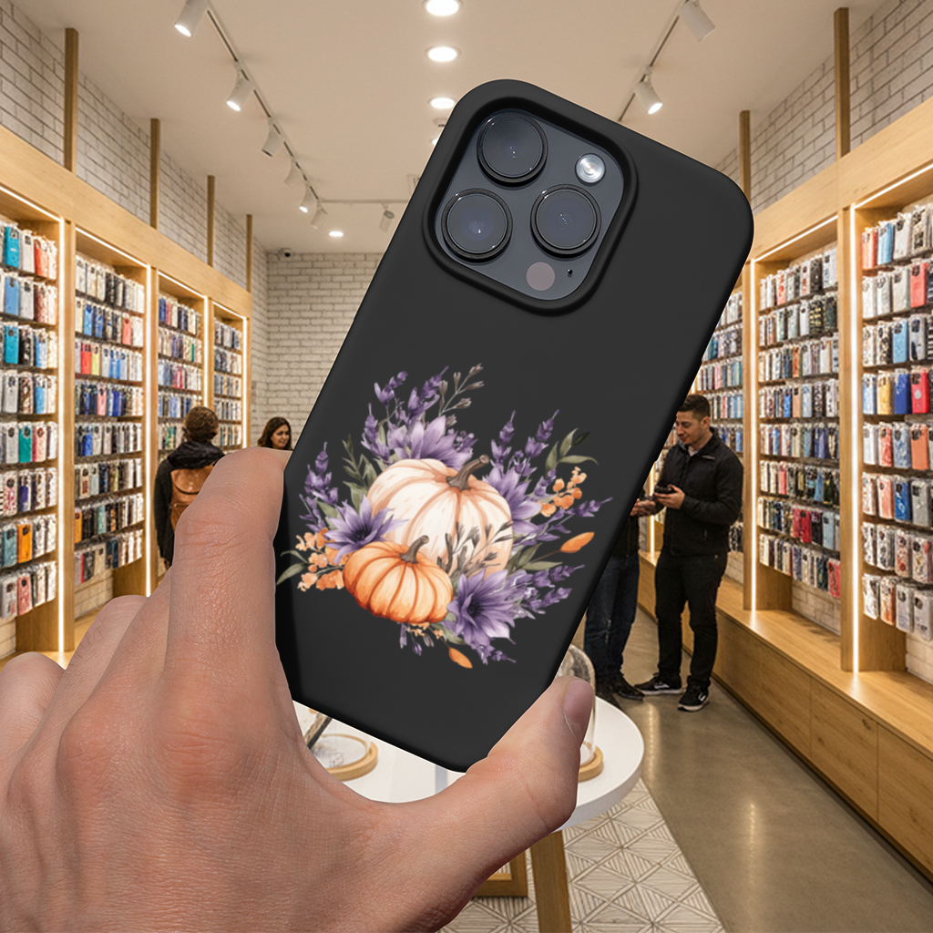 Lavender and Pumpkin Autumn Bouquet iPhone 16 Pro Max Case