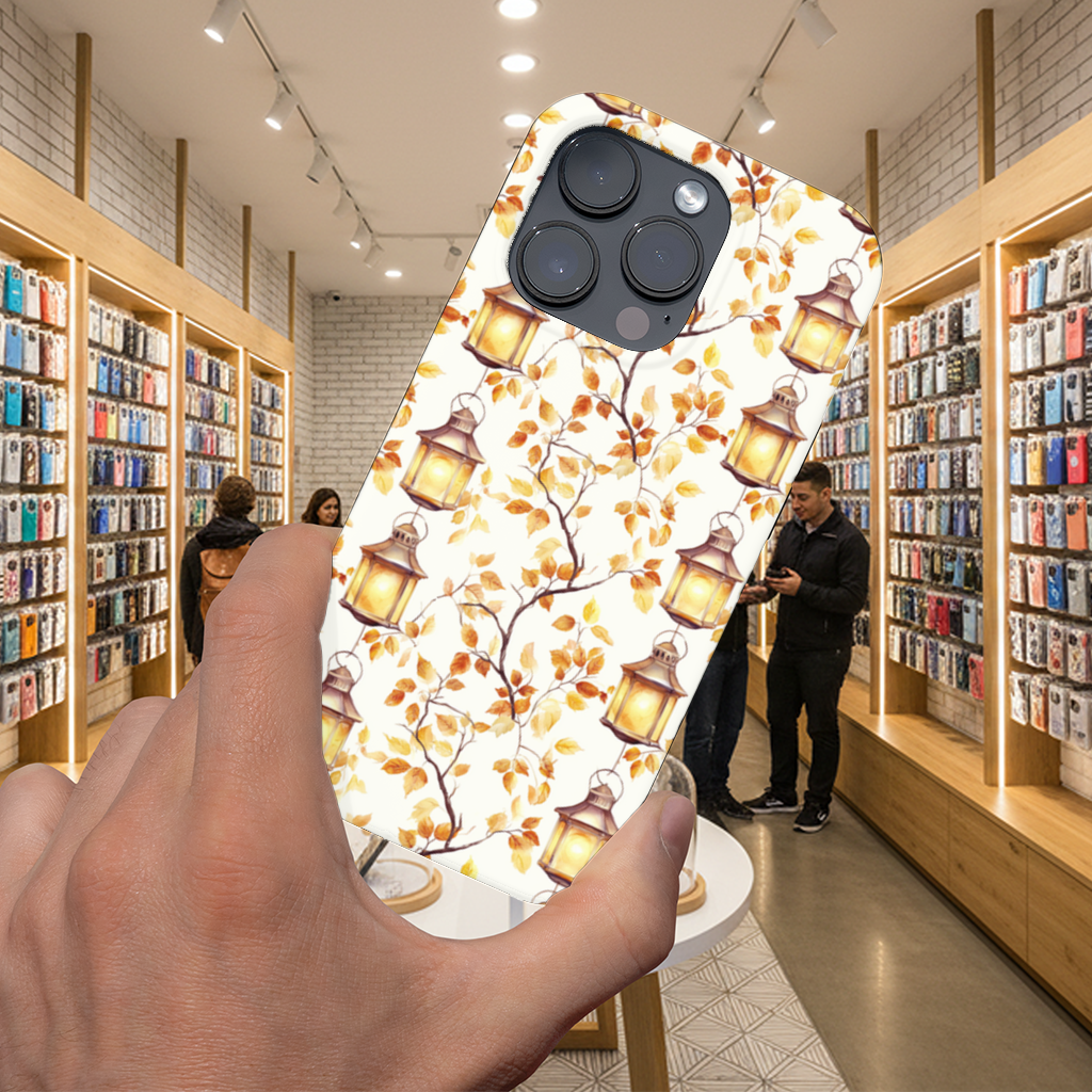 Nostaljik Suluboya Güz Dalları iPhone 16 Pro Max Kılıfı