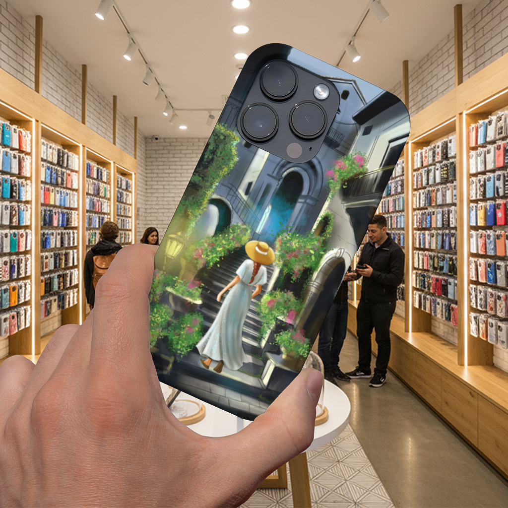 Journey Through Time The Tale of Flowery Streets iPhone 16 Pro Max Case