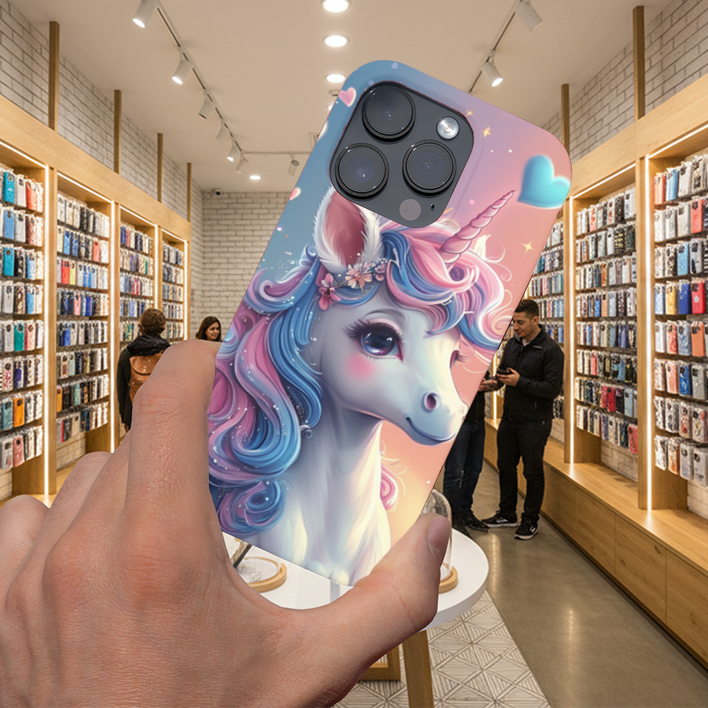 Pastel Kawaii Unicorn Wallpaper iPhone 16 Pro Max Case